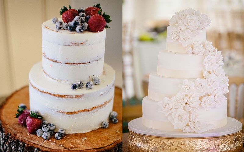 torta bianca per matrimonio in inverno