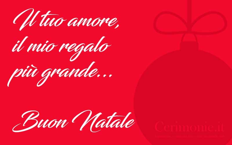 Frase per auguri di Natale romantici