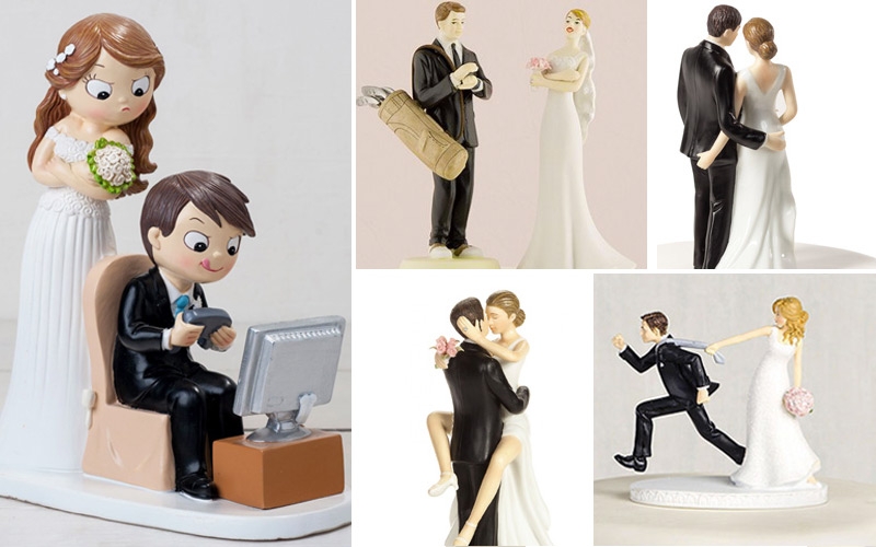 cake topper sposi originali e divertenti