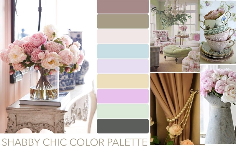 Palette di colori per matrimonio shabby chic
