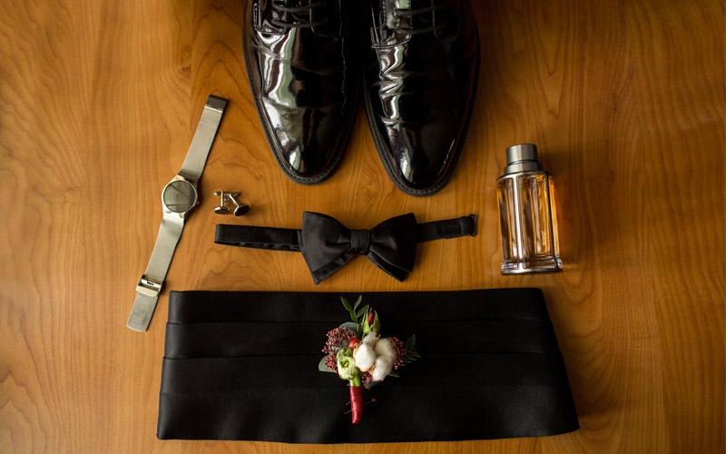 fotografia accessori sposo il giorno del matrimonio