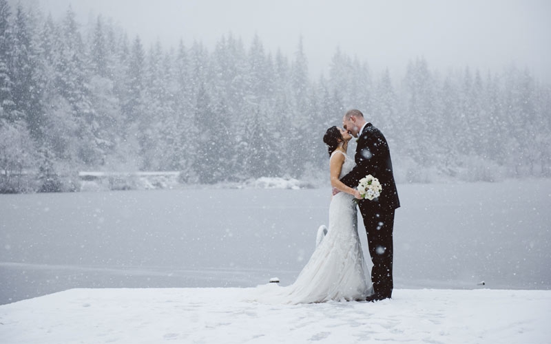 location innavata per un matrimonio invernale