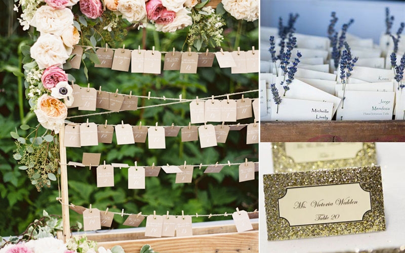 tableau de mariage con escort cards