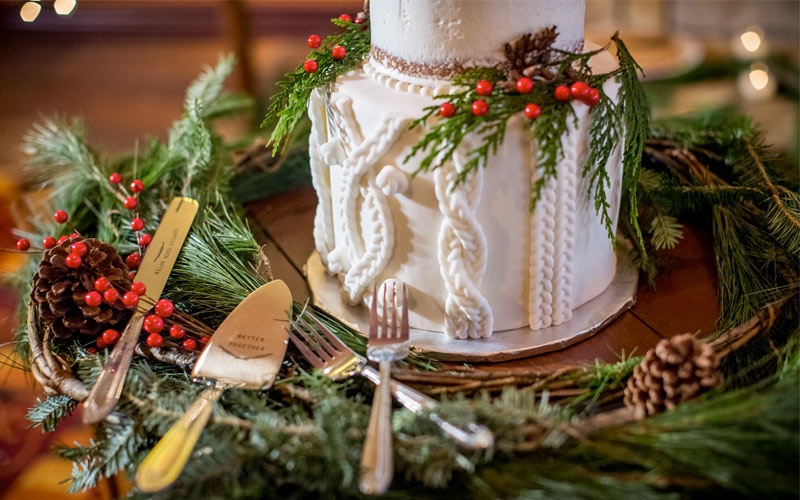 torta matrimonio natalizio
