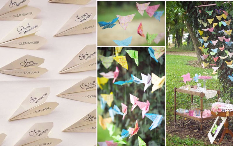 tableau de mariage fai da te con origami