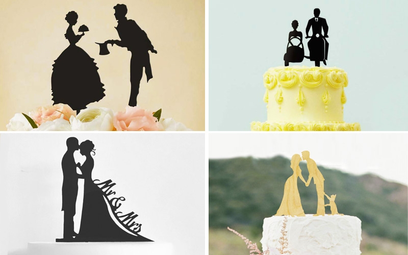 cake toppers sposi stilizzati