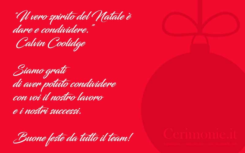 Auguri di Natale aziendali