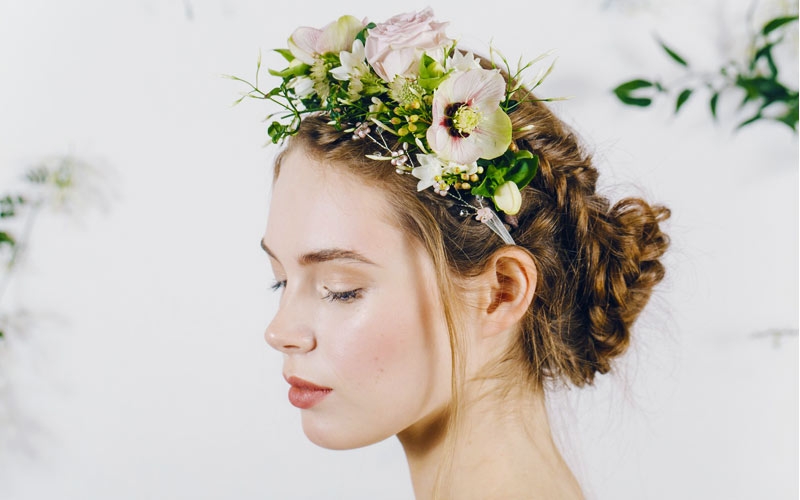 Coroncina Di Fiori Romantico Accessorio Da Sposa Cerimonie It