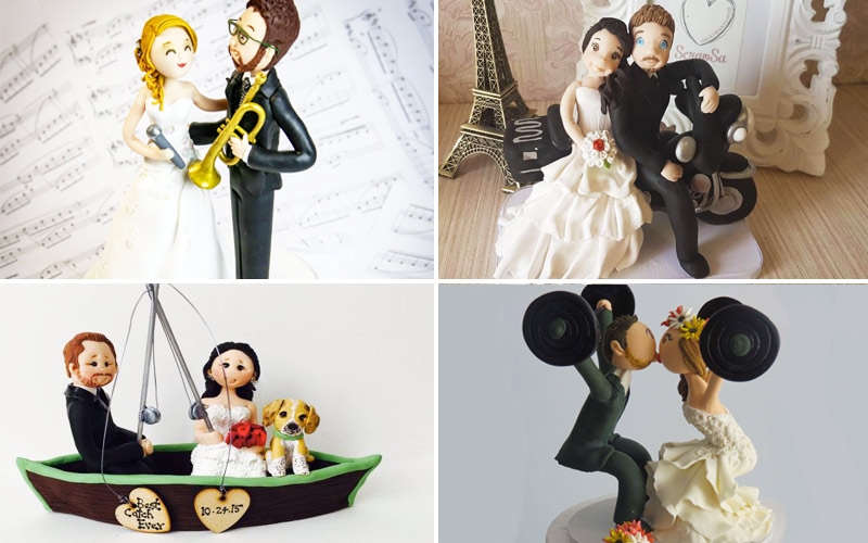 cake topper originali con hobby e passioni