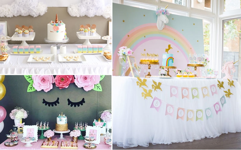 Festa tema unicorno: decorazioni per compleanno