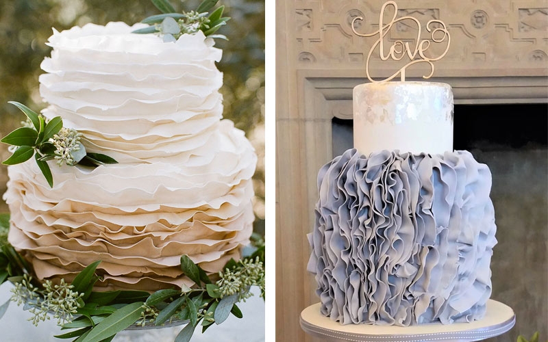 ruffle cake torte nuziali originali