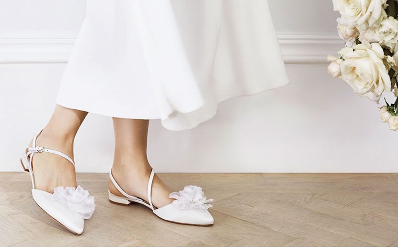 scarpe sposa basse gioiello