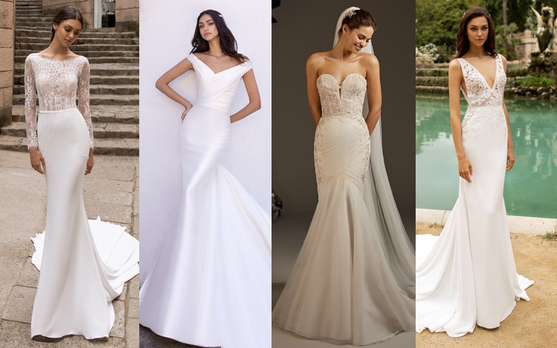 abiti da sposa a sirena Pronovias 2020